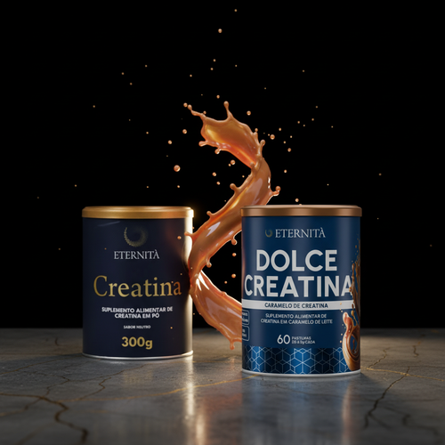 Essencial: Caramelo + Creatina em Pó