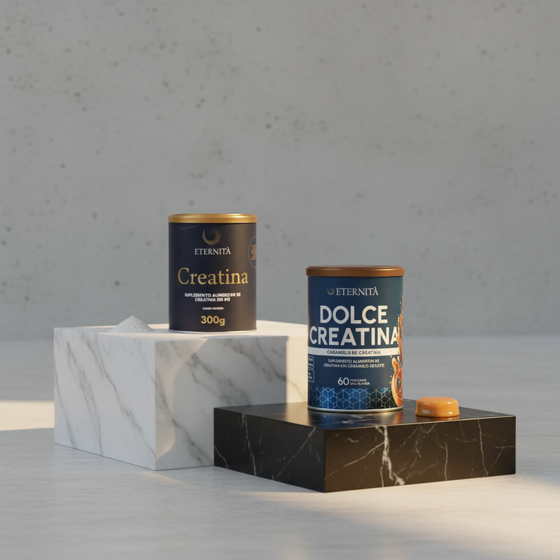 Essencial: Caramelo + Creatina em Pó