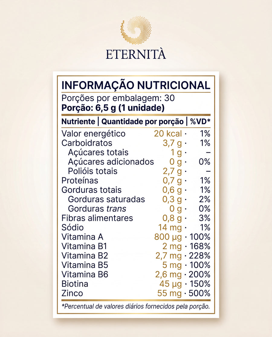 Tabela Nutricional — Dolce Bellezza (1)