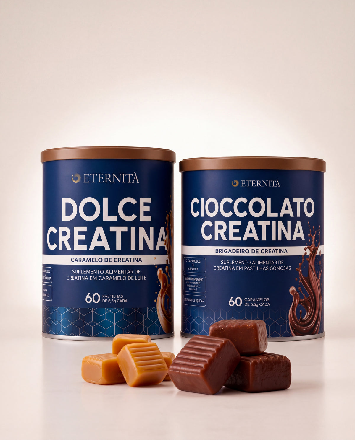 Duo Premium Sabores Premium · Caramelo + Cioccolato