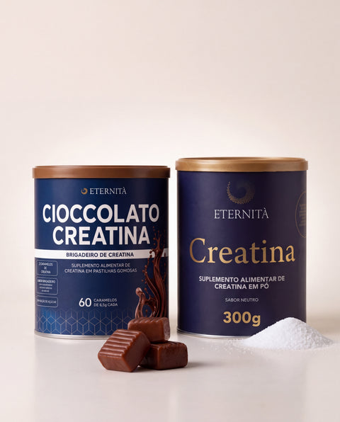 ETERNITÀ — Combo Performance: Cioccolato Creatina Brigadeiro + Creatina Pó