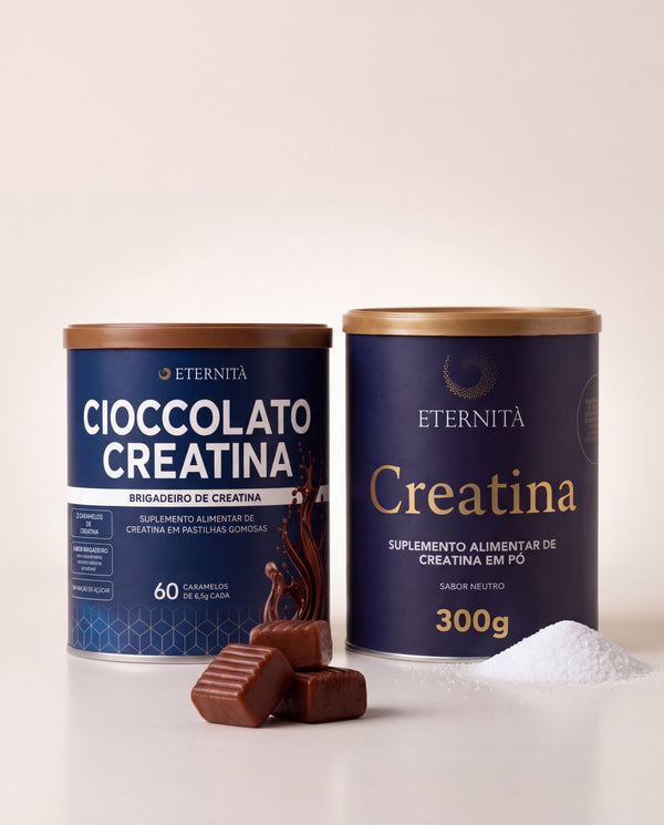 ETERNITÀ — Combo Performance: Cioccolato Creatina Brigadeiro + Creatina Pó
