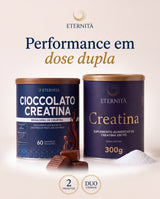 A primeira creatina saborizada do Brasil — Combo Performance ETERNITÀ